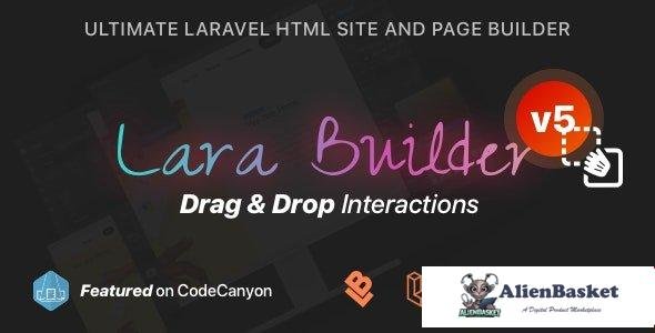 55869  LaraBuilder v5.1.0 - Laravel Drag&Drop SaaS HTML site builder