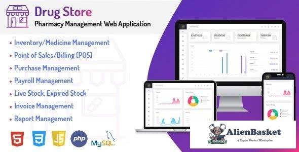 55956  Drug Store v1.0 - Pharmacy & Billing Management Web Application