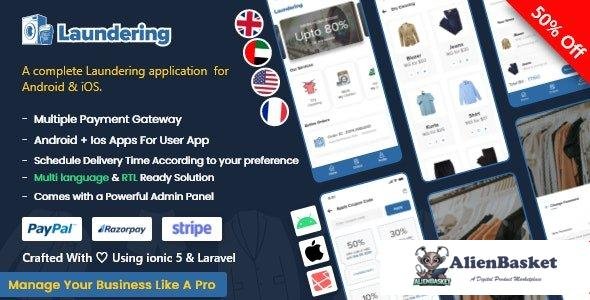 56202  Laundry Android App + Laundry iOS App v1.0 - Ionic 5 | Full Solution
