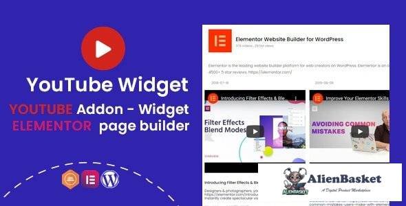 56217  YouTube Widgets v1.0.1 - Addon for elementor page builder