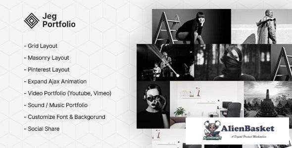 56304  Jeg Portfolio v1.0.1 - Responsive Portfolio & Gallery Plugin For WordPress