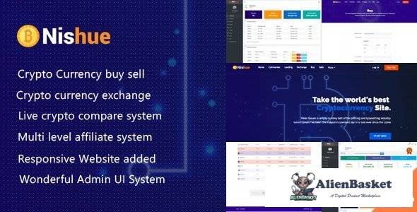 56368  Nishue v3.9 - CryptoCurrency Buy Sell Exchange and Lending with MLM System - 