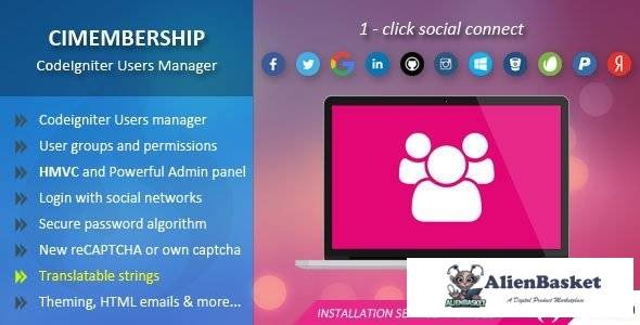 56443  CIMembership v1.11.0 - CodeIgniter Users Manager