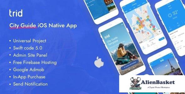 56470  Trid v1.3.1 - City Travel Guide iOS Native with Admin Panel, Firebase