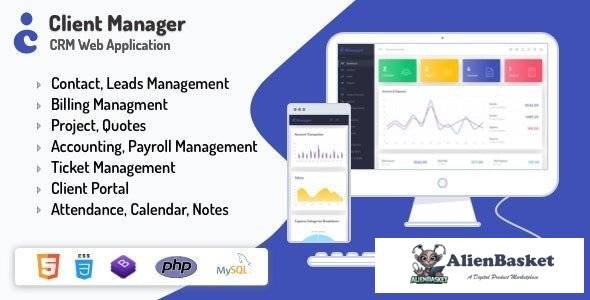 56568  Client Manager - CRM & Billing Management Web Application with GDPR Compliance