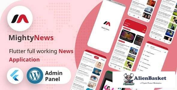 56721  MightyNews v19 - Flutter 2.0 News App with Wordpress backend