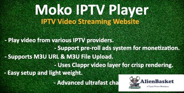 56624  Moko IPTV Player - IPTV Video Streaming Website