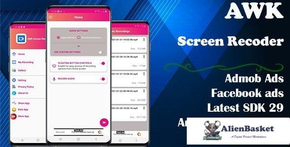 56726  AWK Screen Recorder with Audio (Android 10 supported) v1.0