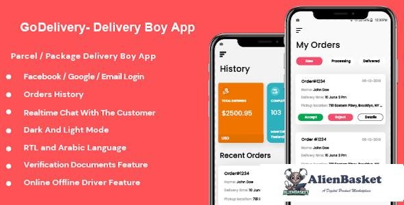 56846  GoDelivery v1.0.1 - Delivery Software for Managing Your Local Deliveries - DeliveryBoy App