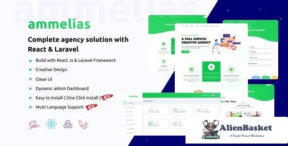 56972  Ammelias v1.4 - Laravel React Agency CMS