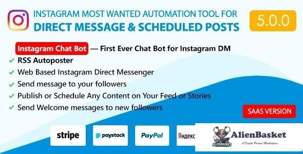 56978  DM Pilot v5.0.0 - Instagram Chat Bot, Web Direct Messenger & Scheduled Posts - 