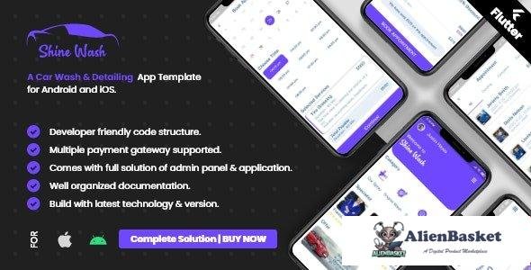 57017  Car Wash Booking System with mobile apps android | Ios | Flutter v2.0.0