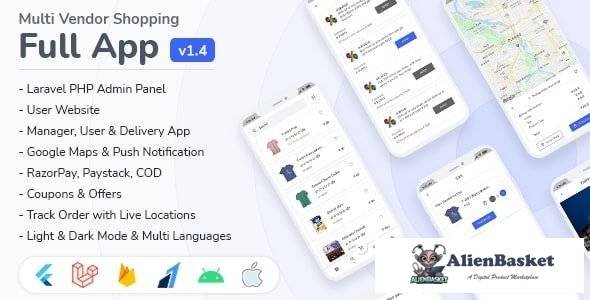 57019  EMall v1.4 - Flutter Shopping Full App