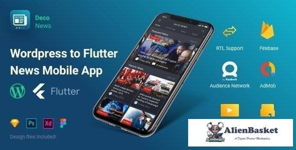 57132  Deco News v1.3.0 - Flutter Mobile App for Wordpress
