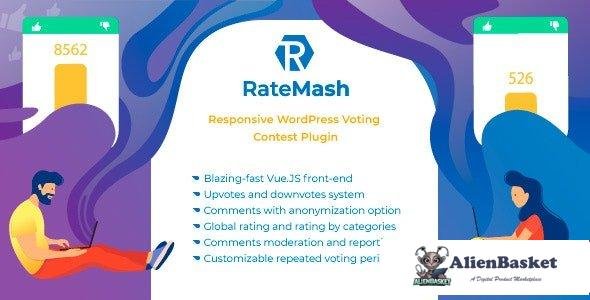 57163  RateMash v1.0.0 - Responsive WordPress Voting Contest Plugin
