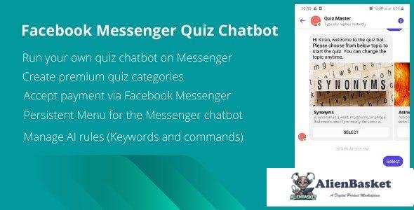 57199  Quizy v1.0 - Facebook Messenger Quiz Chatbot