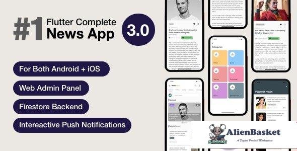 57262  News Hour v3.0.4 - Flutter News App with Admin Panel