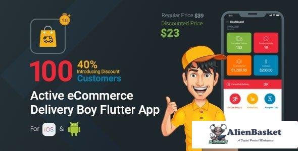 57264  Active eCommerce Delivery Boy Flutter App v1.0