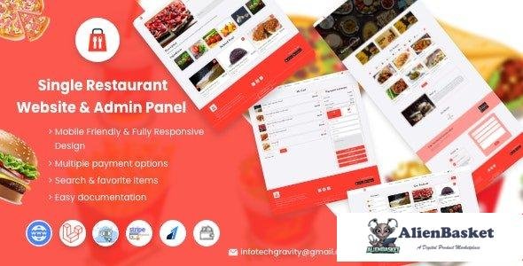 57272  Single Restaurant v3.0 - Laravel Website & Admin Panel