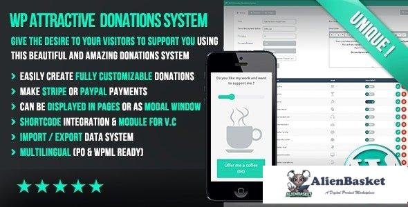 57350  WP Attractive Donations System v1.17 - Easy Stripe & Paypal donations