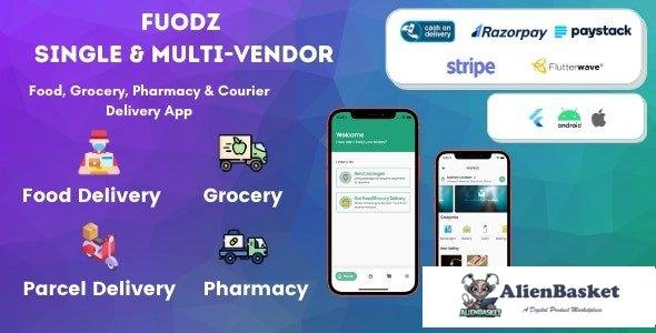 57334  Fuodz v1.2.3 – Grocery, Food, Pharmacy Courier Delivery App + Backend + Driver & Vendor app