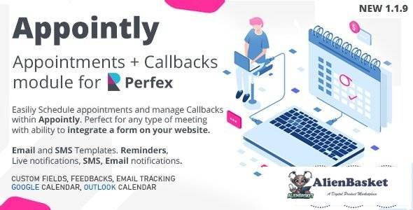 57382  Appointly v1.1.9 - Perfex CRM Appointments