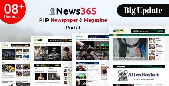 57442  News365 v7 - PHP Newspaper Script Magazine Blog with Video Newspaper