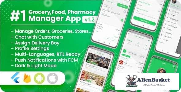 57495  Owner / Vendor for Groceries, Foods, Pharmacies, Stores Flutter App v1.2.0