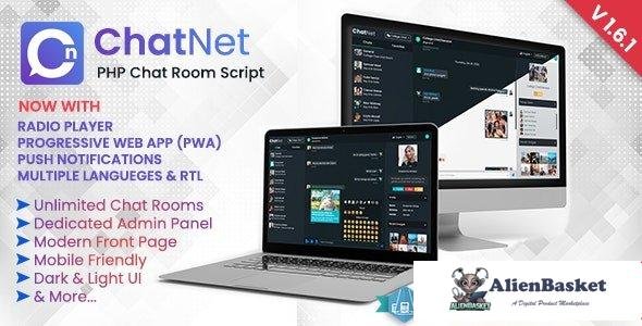 59440  ChatNet v1.8.1 - PHP Chat Room & Private Chat Script - 