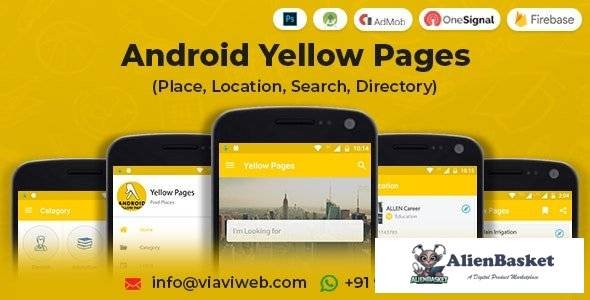 65454  Android Yellow Pages (Place, Location, Search, Directory) v1.4
