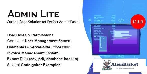 57510  Admin Lite v3.0 - PHP Admin Panel + User Management