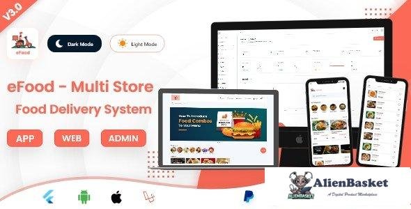 57524  eFood v3.0 - Food Delivery App with Laravel Admin Panel + Delivery Man App