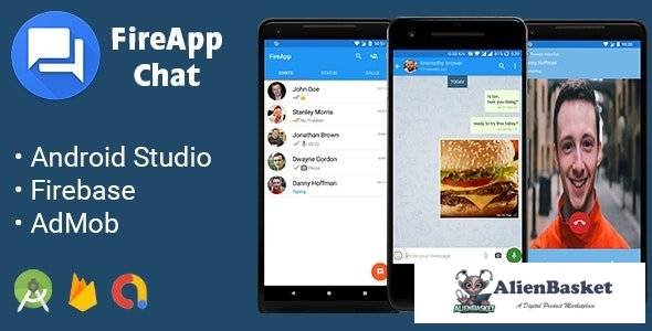 57601  FireApp Chat v2.0 - Android Chatting App with Groups