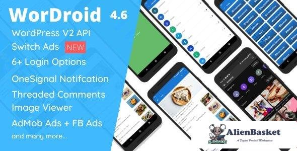57619  WorDroid v4.6 - Full Native WordPress Blog App For Android