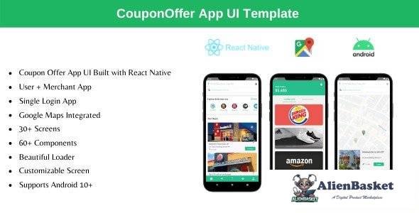 57671  Coupon Offer App v2.0 - React Native Theme