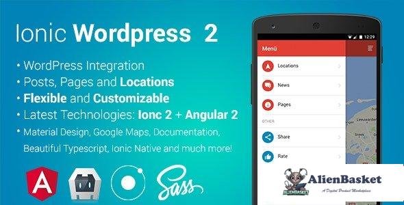 57827  ionWordpress 2 -Wordpress full Integrated hybrid app (ionic 2 & angular 2)