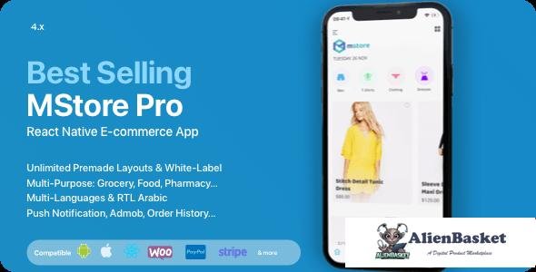 64104  MStore Pro v5.0 - Complete React Native template for e-commerce