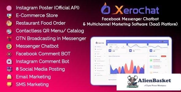 59016  XeroChat v7.2.9 - Facebook Chatbot, eCommerce & Social Media Management Tool (SaaS) - 