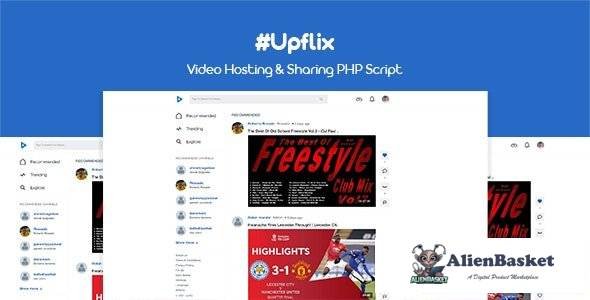57967  Upflix v1.0.3 - Video Hosting & Sharing PHP Script