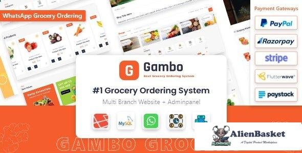 58237  Gambo v6.0 - Online Grocery Ordering System + Whatsapp Order - 