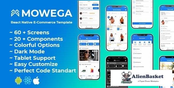 58024  mowega React Native for E-Commerce Shopping Template