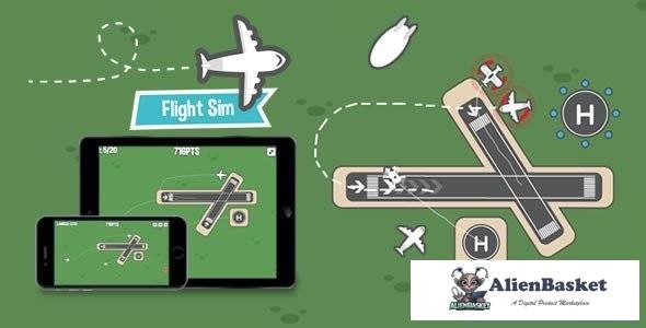 58033  Flight Sim v1.8 - HTML5 Game