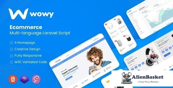 58039  Wowy v1.2 - Multi-language Laravel eCommerce Script