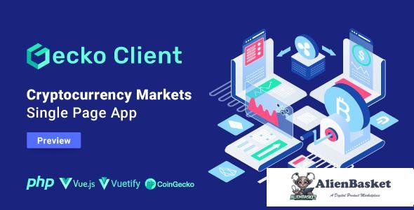 58086  Gecko Client v1.2.0 - Crypto Currency Markets Single Page App