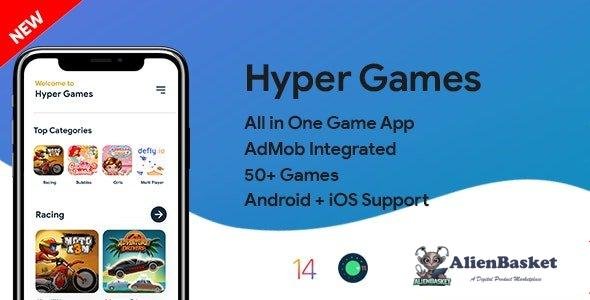 58116  Hyper Games v1.0 - All in One Game App | AdMob | Unlimited Games | Android + iOS