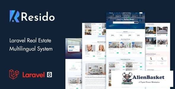 58139  Resido v1.8 - Laravel Real Estate Multilingual System