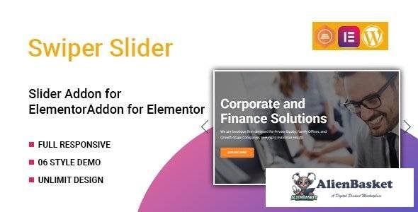 58195  Swiper v1.0.0 - Slider Widget for Elementor
