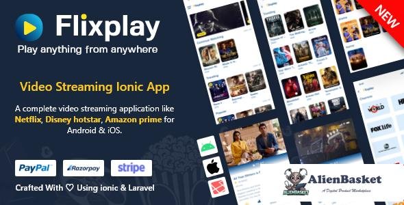 58278  Flixplay v1.0 - Video Streaming App Like Netflix Primevideo