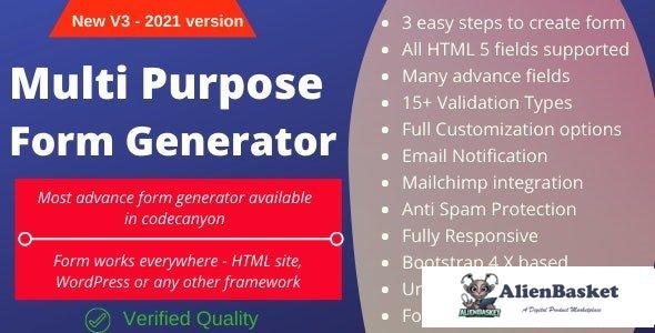 58284  Multi-Purpose Form Generator & docusign (All types of forms) with SaaS v4.0