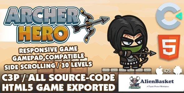 58297  Archer Hero HTML5 Game v1.0 - With Construct 3 All Source-code